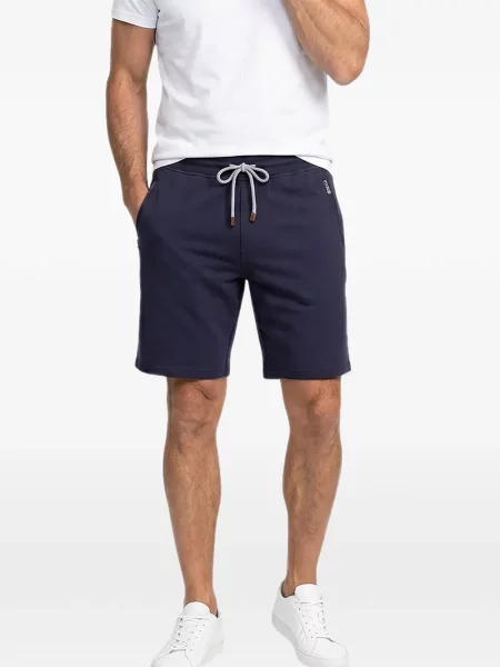 Pantaloni scurți Brunello Cucinelli cu cordon albastru