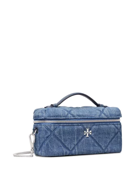 Diamant geantă Tory Burch matlasată albastru