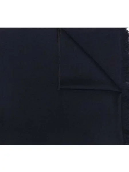Fular Emporio Armani de lână albastru