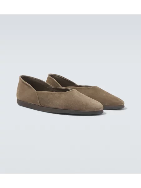 Chiloți Stoffa din piele de căprioară slip-on gri
