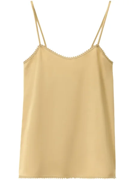 Top Fabiana Filippi din satin galben