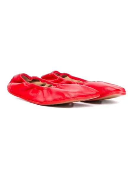 Balerinki Mm6 Maison Margiela skórzane czerwone