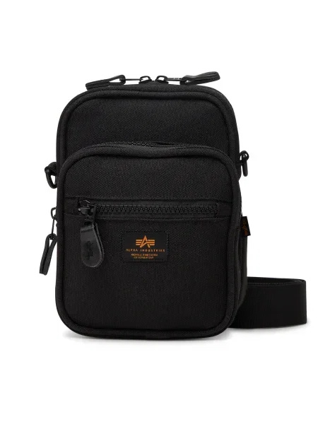 Чанта през рамо Alpha Industries Label Messenger Bag S черно