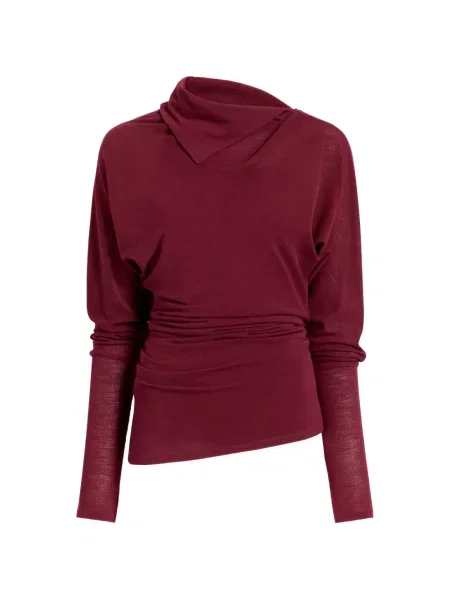 Top Proenza Schouler din jerseu roșu