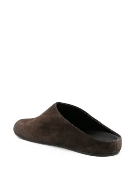 Papuci tip mules Officine Creative din piele de căprioară maro
