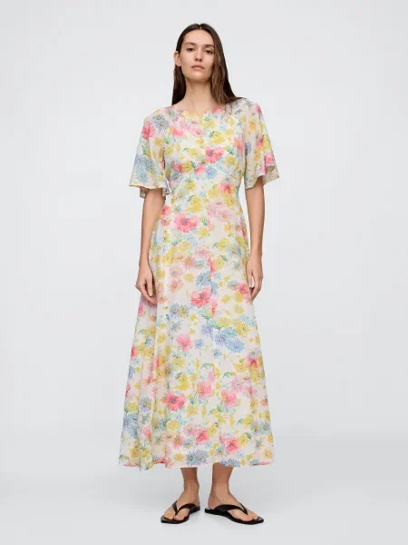 Maxi rochie maxi Gap cu model floral de costum