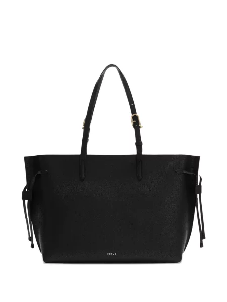 Geanta de piele Furla din piele negru