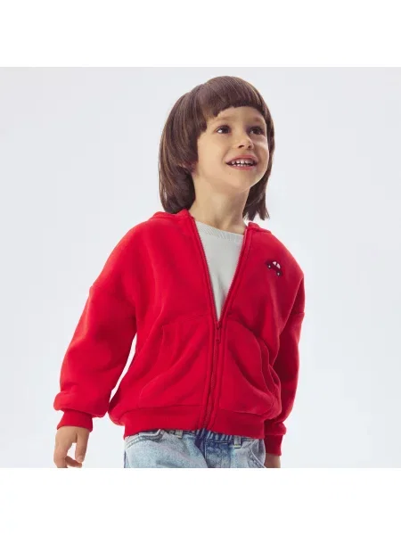 Reserved oversize mikina červená