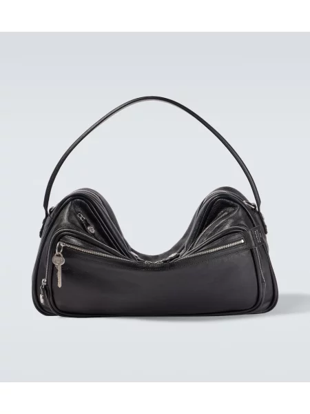 Geantă Acne Studios din piele negru