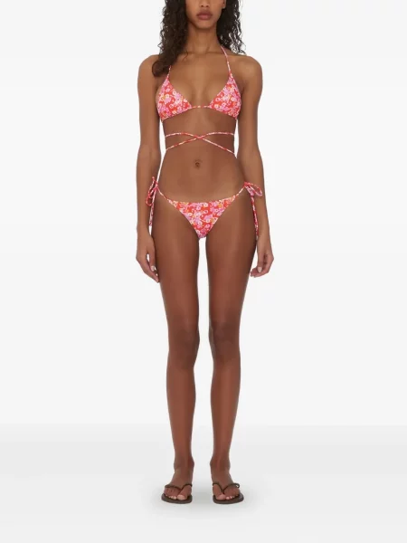 Bikini Rotate Birger Christensen cu imagine roșu