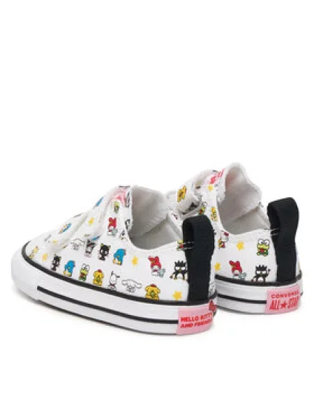 CONVERSE Sportbačiai Chuck Taylor All Star geltona / raudona / juoda / balkšva balta