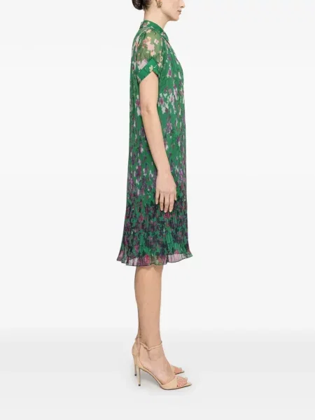 Rochie midi Nissa cu model floral cu imagine verde