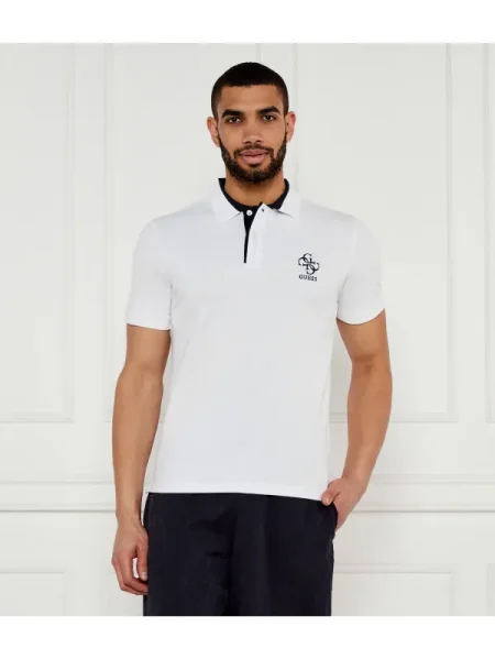 Guess Pólóing Slim Fit fehér