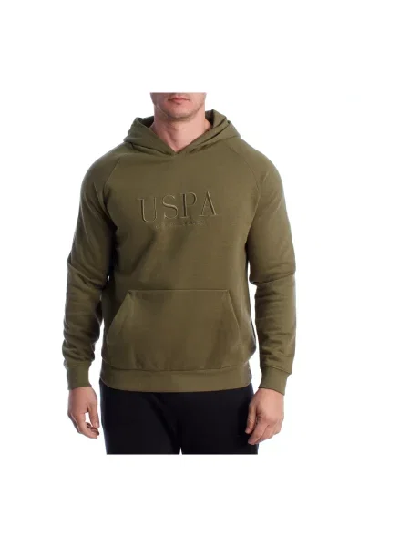 Bluza z kapturem U.s Polo Assn. z kapturem zielona