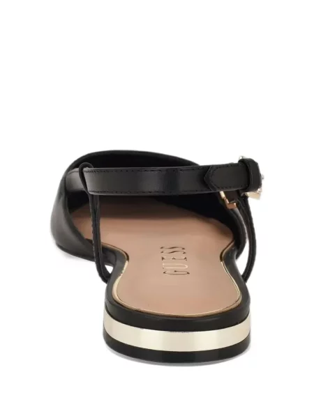 Полуотворени обувки Guess черно