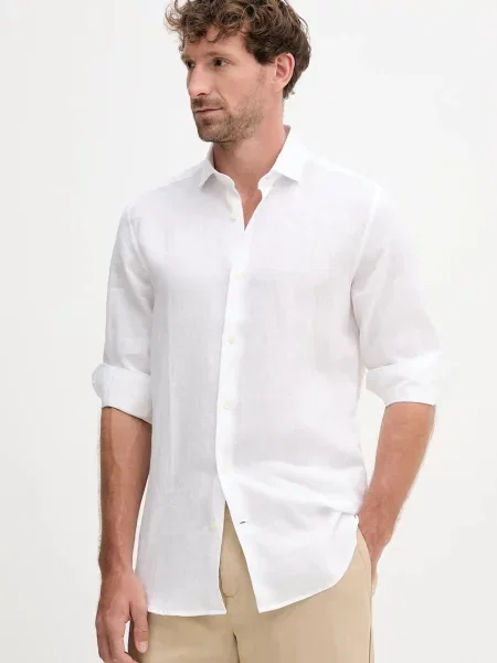 Lanena srajca Frescobol Carioca bela