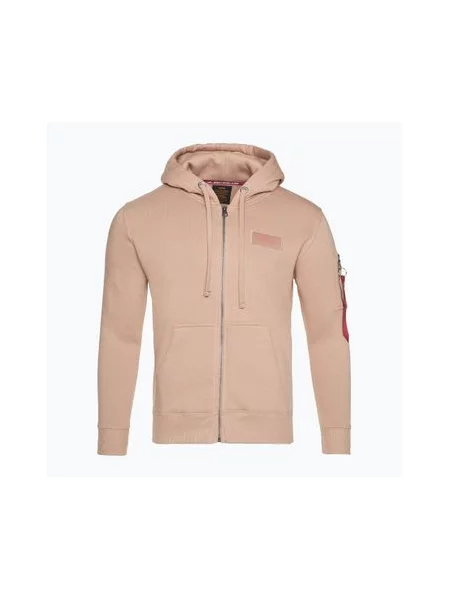 Кофта Alpha Industries Back Print Zip dusty coral