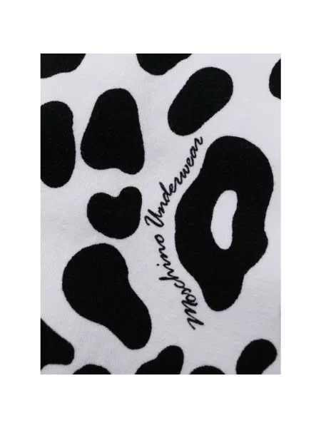 Szorty Moschino ze stretchu z logo czarne