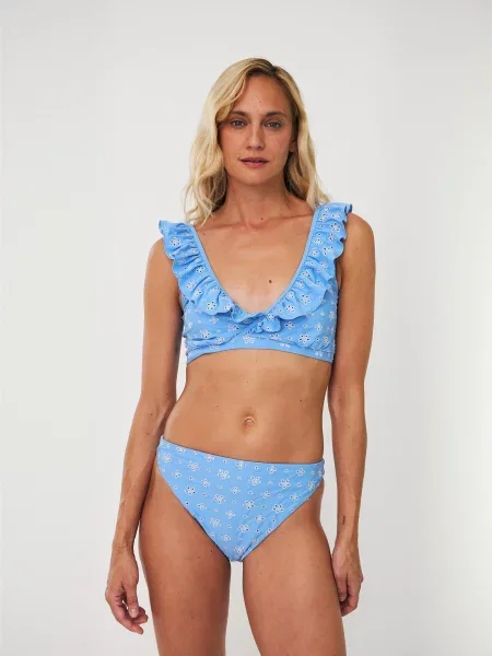 Crās Sutien costum de baie Astridcras albastru alb