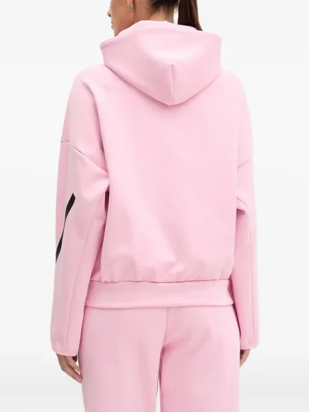 Trening Adidas alergare cu glugă cu broderie gri