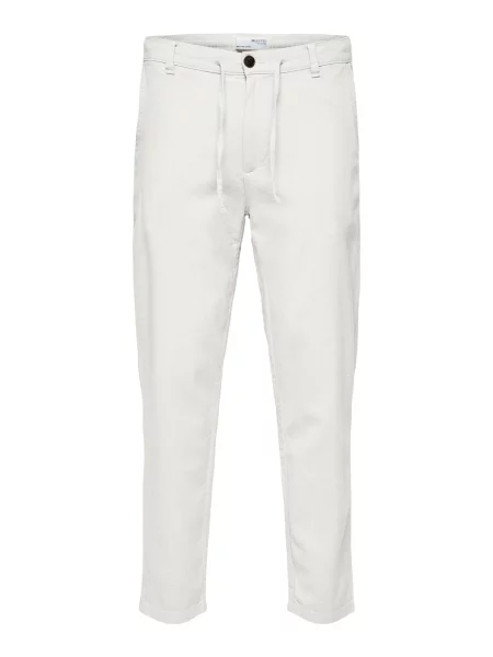 Selected Homme Pantaloni chino Slim Tapered Fit alb