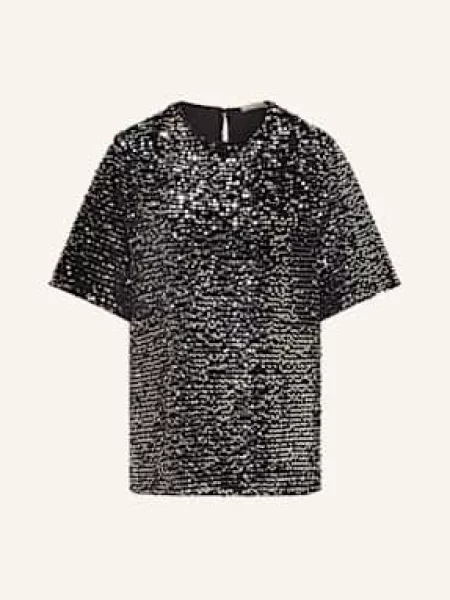 Koszulka Lilienfels z cekinami czarna