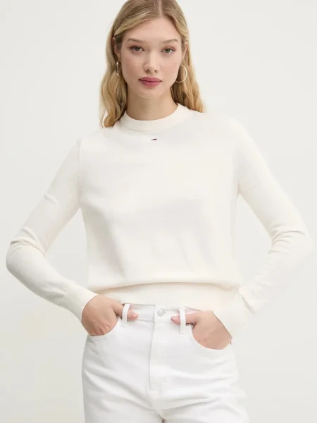 Tommy Jeans sveter dámsky béžová