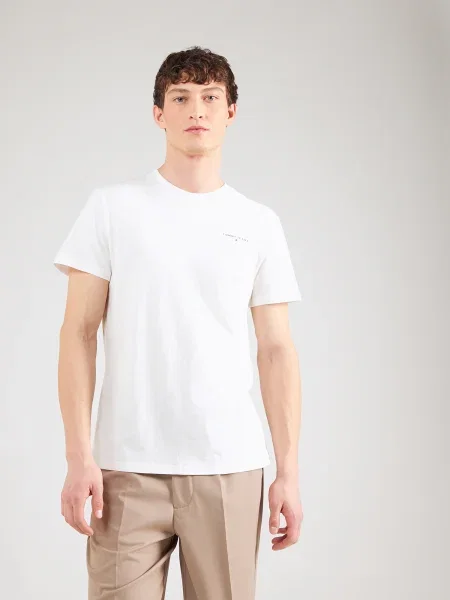 Tommy Jeans Tricou smarald / alb verde