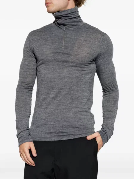 Lung pulover Jil Sander gri