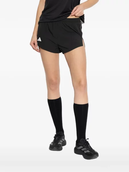 Prugasta tenis majica Adidas s čipkom crvena
