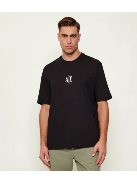 Armani Exchange Póló Regular Fit fekete