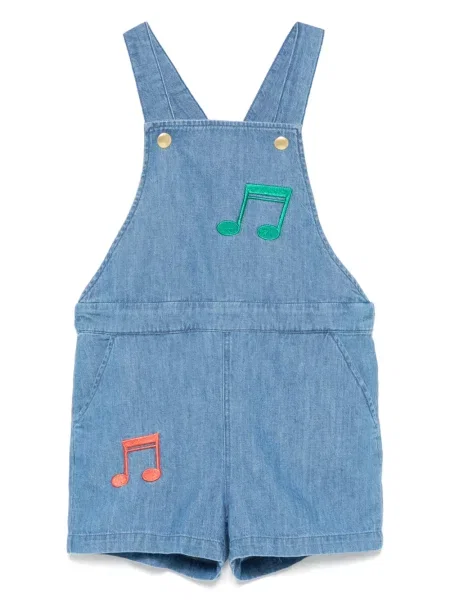 Kombinezon jeansowy dziecięcy Mini Rodini niebieski
