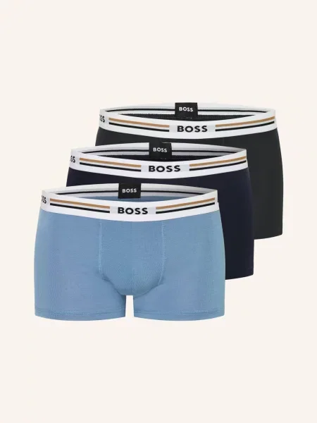 Boss Boxerky Revive 3 Kusy V Balení tmavě modrá / tmavě modrá černá