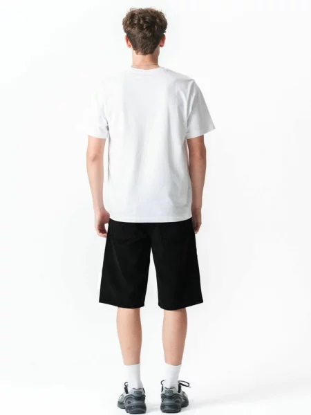 TEESHOPPEN Pantaloni Denim shorts negru