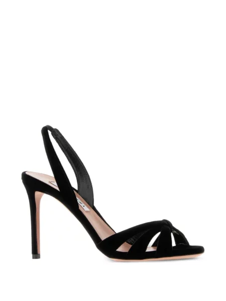 Sandale Aquazzura de catifea negru
