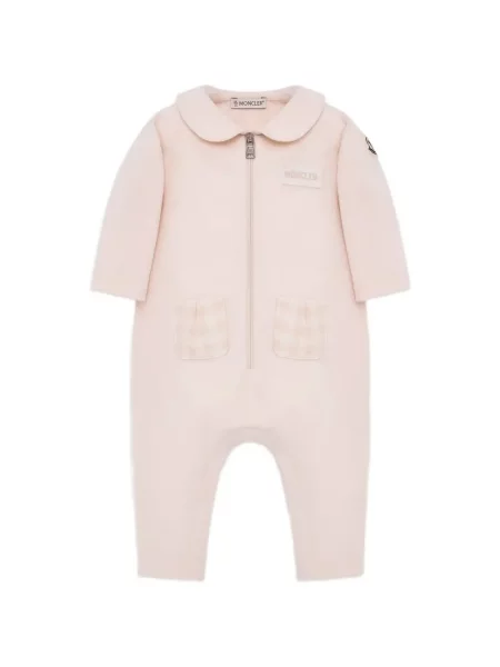 Gyerek fleece melegítő felső Moncler Enfant rózsaszín
