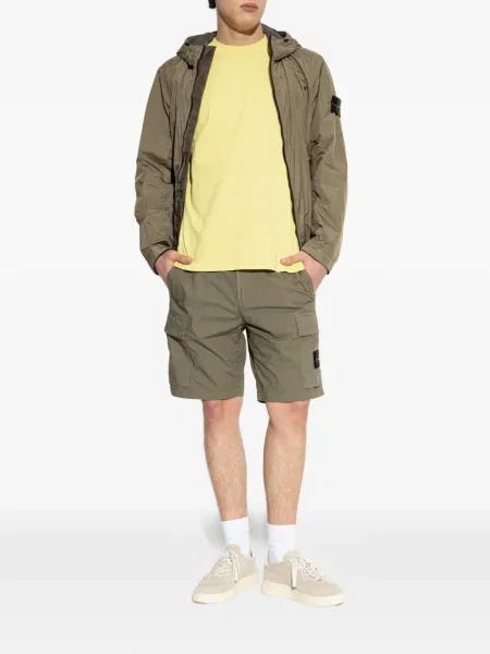 Tricou Stone Island cu strasuri galben