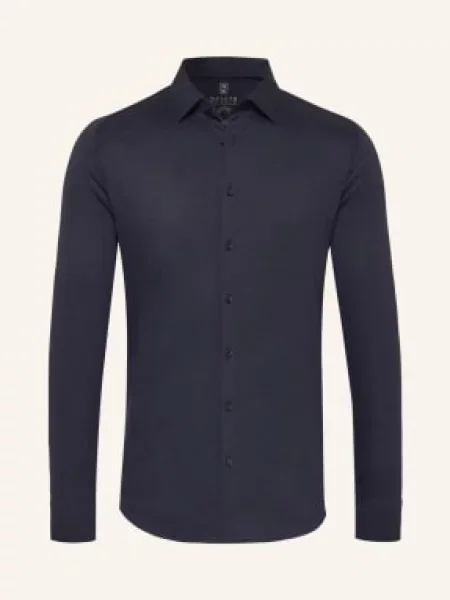 Desoto Košile Z Džersejové Látky Slim Fit tmavě modrá