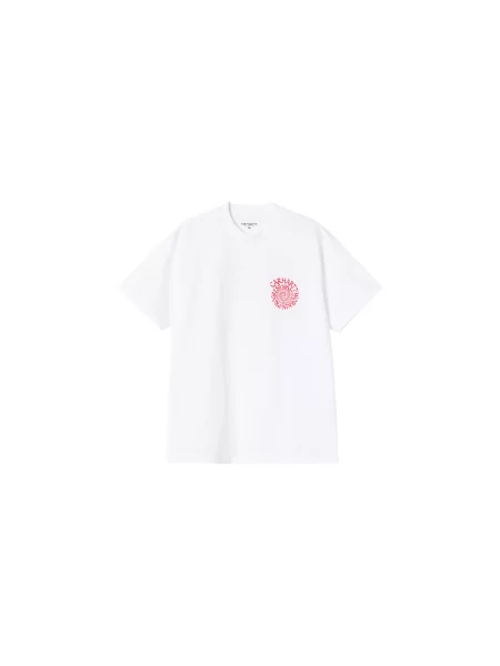 Carhartt WIP S/S Spirals T-Shirt White Mężczyźni Koszulki Carhartt WIP Size: M biały
