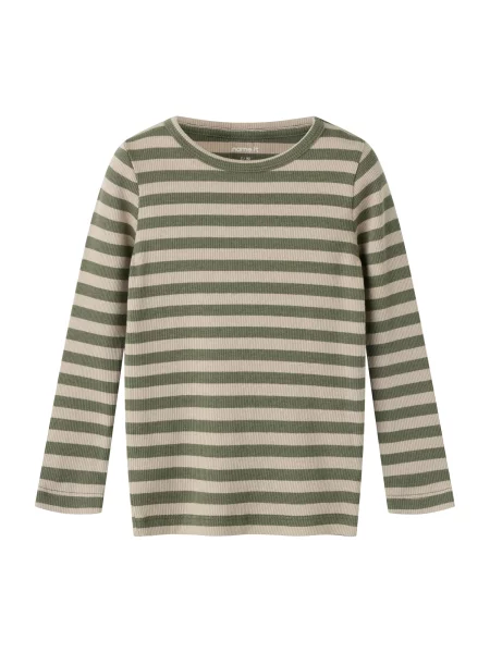 NAME IT Tricou NMNBANIO / verde închis bej