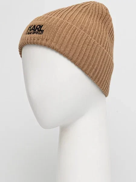 Шапка з додаванням вовни Karl Lagerfeld зелений
