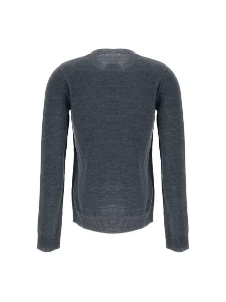 Dzianinowy sweter Mm6 Maison Margiela szary
