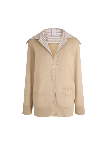 Kardigan Patou beżowy