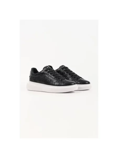 Sneakersy Karl Lagerfeld skórzane czarne