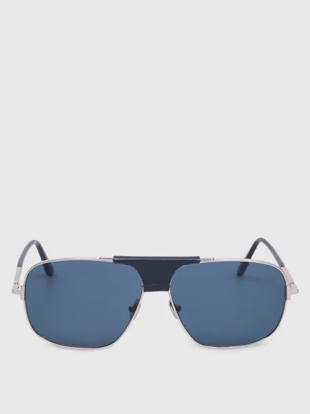 Сріблясті сонцезахисні окуляри Tex з логотипом Tom Ford