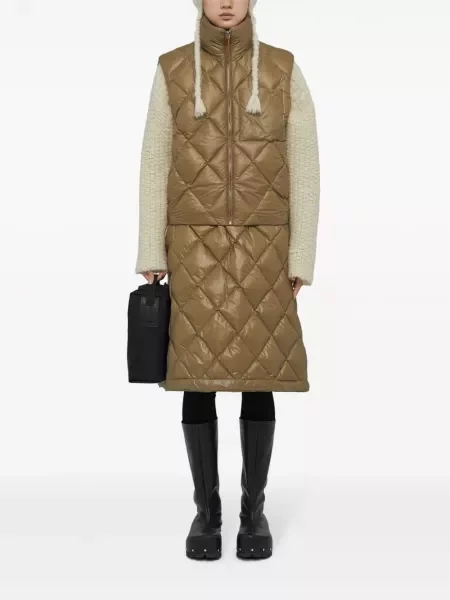 Matlasat vestă Jil Sander maro
