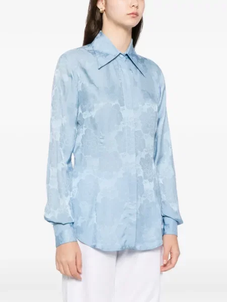 Cămașă Blaklace cu model floral albastru