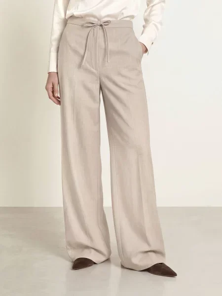 Max Mara Studio Marlene Kalhoty Recente béžová