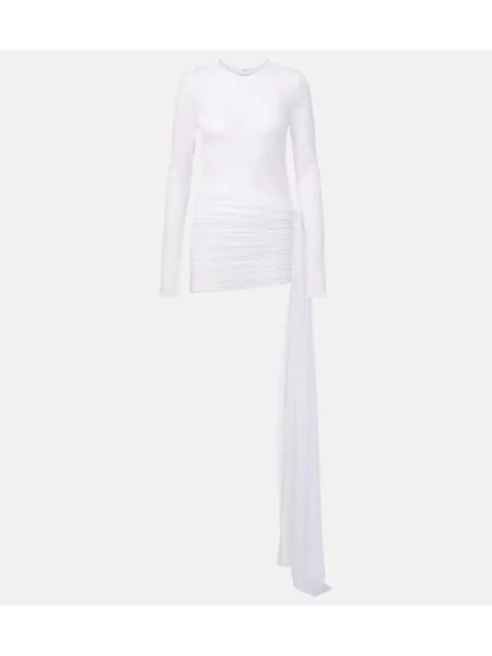 Rochie Bananhot drapată alb