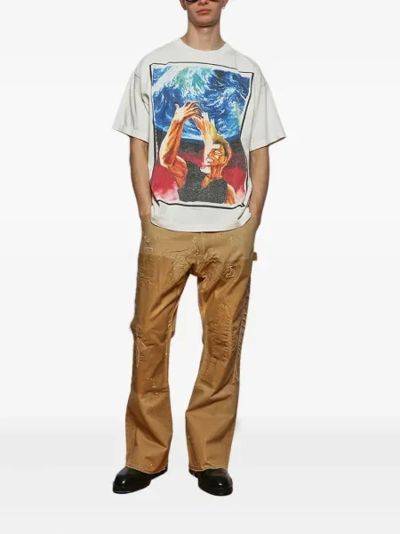 Tricou Saint Mxxxxxx cu imagine alb